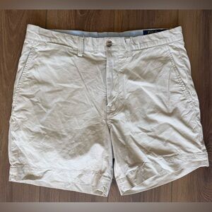 Polo Ralph Lauren Men's 32 Chino Shorts Khaki Beige Tan Stretch Classic Fit